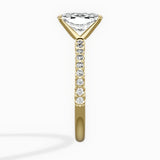 Martini Pave Solitaire Engagement Ring