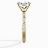 Martini Pave Solitaire Engagement Ring