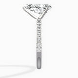 Martini Pave Solitaire Engagement Ring