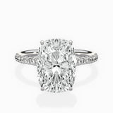 Martini Pave Solitaire Engagement Ring