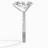 Martini Pave Solitaire Engagement Ring