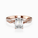 Intertwined Solitaire Engagement Ring