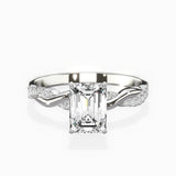 Intertwined Solitaire Engagement Ring