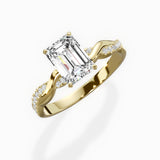 Intertwined Solitaire Engagement Ring