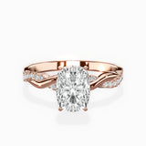 Intertwined Solitaire Engagement Ring