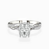 Intertwined Solitaire Engagement Ring