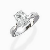Intertwined Solitaire Engagement Ring