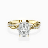 Intertwined Solitaire Engagement Ring