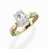 Intertwined Solitaire Engagement Ring