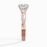 Intertwined Solitaire Engagement Ring