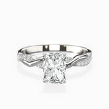Intertwined Solitaire Engagement Ring
