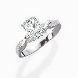 Intertwined Solitaire Engagement Ring