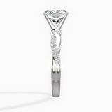 Intertwined Solitaire Engagement Ring