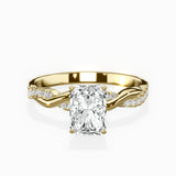 Intertwined Solitaire Engagement Ring