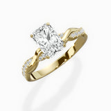 Intertwined Solitaire Engagement Ring