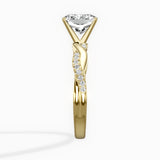 Intertwined Solitaire Engagement Ring