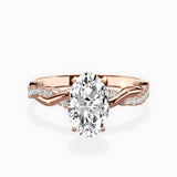 Intertwined Solitaire Engagement Ring