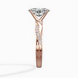 Intertwined Solitaire Engagement Ring