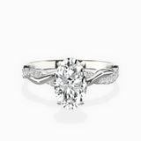 Intertwined Solitaire Engagement Ring