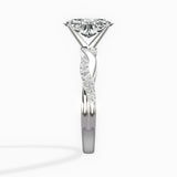 Intertwined Solitaire Engagement Ring