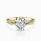 Intertwined Solitaire Engagement Ring