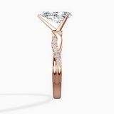 Intertwined Solitaire Engagement Ring