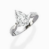 Intertwined Solitaire Engagement Ring