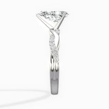 Intertwined Solitaire Engagement Ring