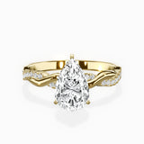 Intertwined Solitaire Engagement Ring