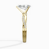 Intertwined Solitaire Engagement Ring