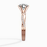 Intertwined Solitaire Engagement Ring