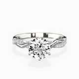 Intertwined Solitaire Engagement Ring