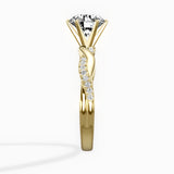 Intertwined Solitaire Engagement Ring