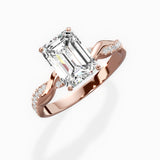 Intertwined Solitaire Engagement Ring