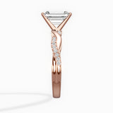 Intertwined Solitaire Engagement Ring