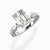 Intertwined Solitaire Engagement Ring