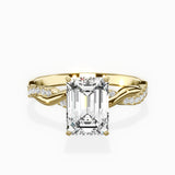 Intertwined Solitaire Engagement Ring