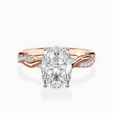 Intertwined Solitaire Engagement Ring