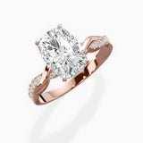 Intertwined Solitaire Engagement Ring