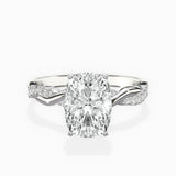 Intertwined Solitaire Engagement Ring