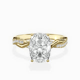 Intertwined Solitaire Engagement Ring