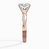 Intertwined Solitaire Engagement Ring