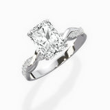 Intertwined Solitaire Engagement Ring