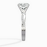 Intertwined Solitaire Engagement Ring
