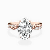 Intertwined Solitaire Engagement Ring