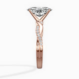 Intertwined Solitaire Engagement Ring