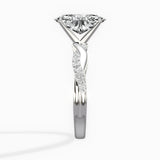 Intertwined Solitaire Engagement Ring