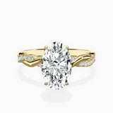 Intertwined Solitaire Engagement Ring