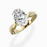 Intertwined Solitaire Engagement Ring