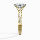 Intertwined Solitaire Engagement Ring